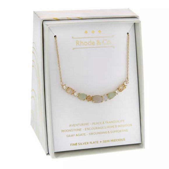 RHODE & CO Semi Precious gemstone chain necklace - Picture 2 of 7